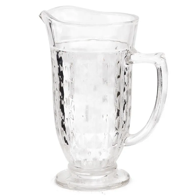 Jarra De Vidro Relevo Bico De Jaca 1000ml - Nacional