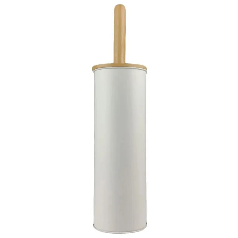 Kit Escova Sanitária Bambu Com Suporte 40cm - Wincy