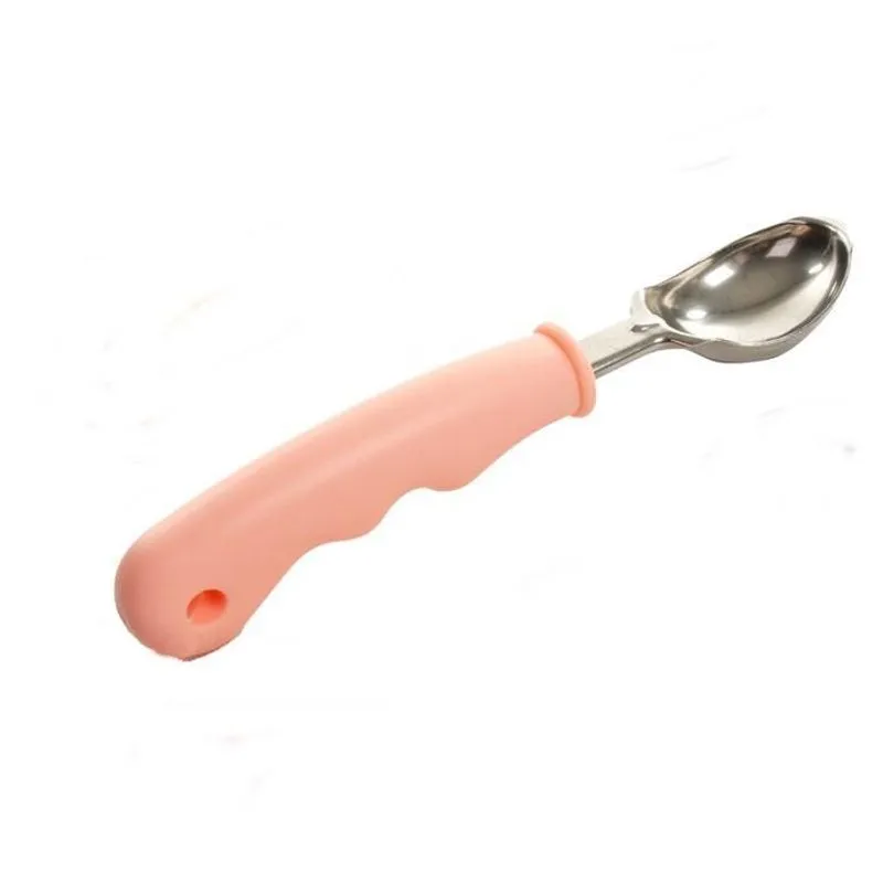 Pegador Colher De Sorvete Em Inox Cabo Plástico Rosa