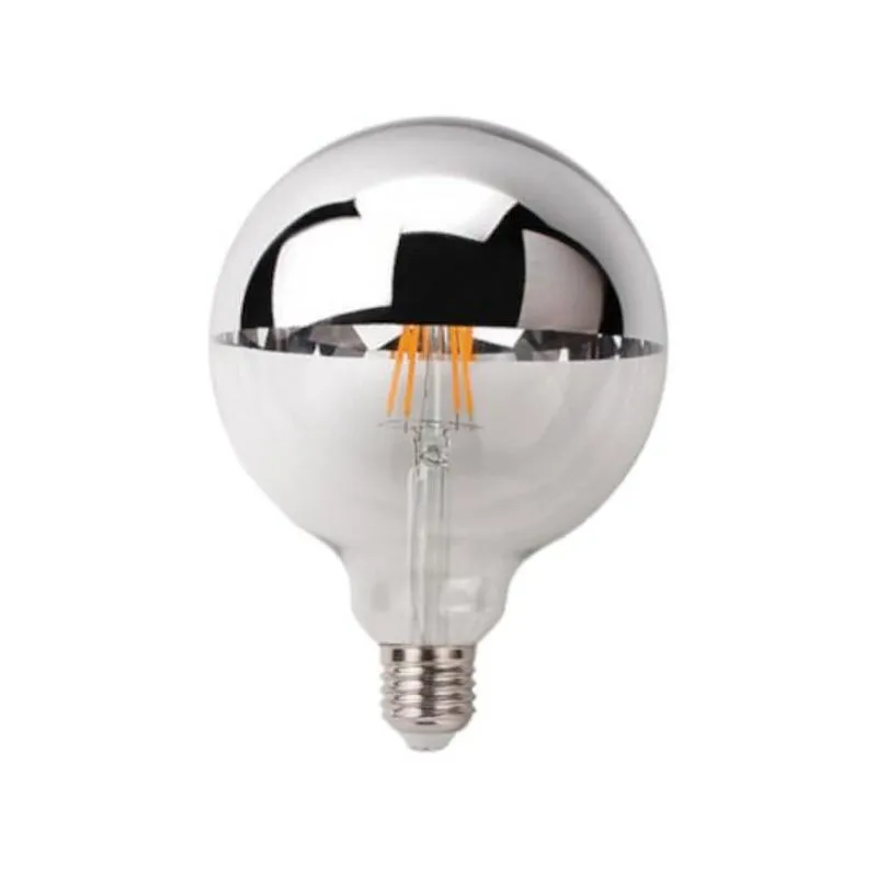 Lâmpada Led Balloon Cromado Filamento Defletora 4W Bivolt LUMINATTI LAMPADA LED BOLINHA DEFLETORA 4W LUMIN CROMADO BIVOLT