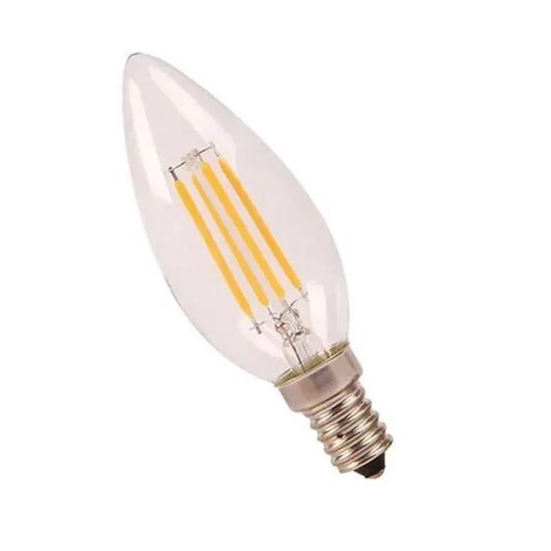 Lampada Vela Led Filamento Cristal E27 4W 2700K - Luminatti - Luminatti