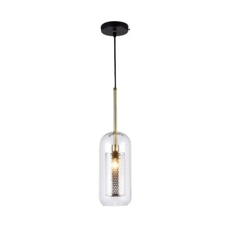 Pendente Bronze Vidro Capsula Incolor Caps OR1200 Orluce