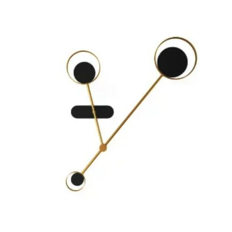 Arandela Led Sorelle 38W 3000K Preto/Dourado ORLUCE ARANDELA LED SORELLE 38W 3000K ORLUCE PRETO/DOURADO