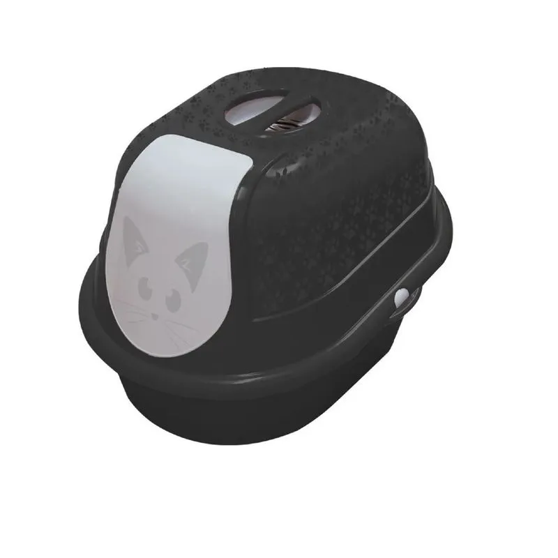 Banheiro Furacão Pet Cat Toalete Preto para Gatos