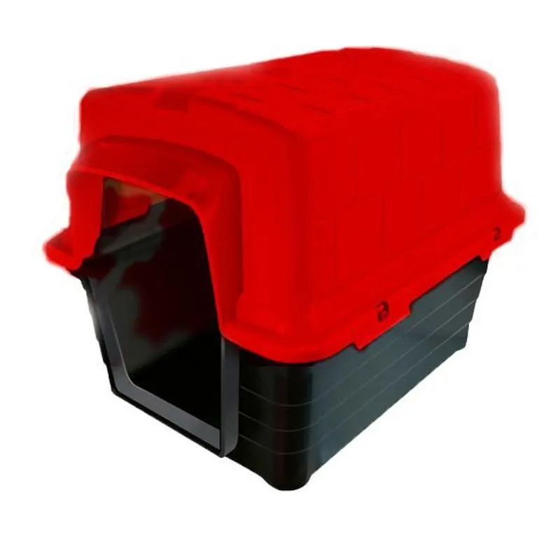 Casinha Furacão Pet 2 Em 1 Raças Pequenas Vermelho N1