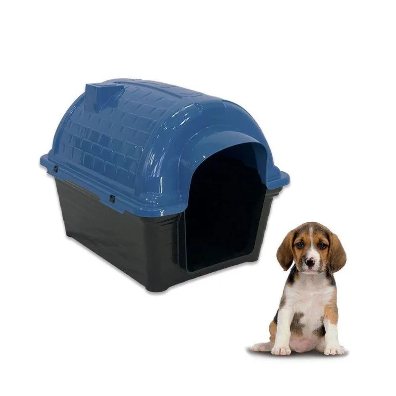 Casinha Pet Raças Pequenas N1 Iglu Para Cachorro Azul
