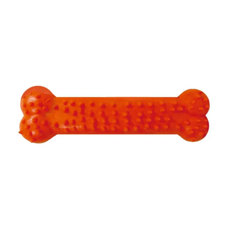 Brinquedo Furacão Pet Osso Plaque Ataque Com Cravo Vermelho Para Cães - Tamanho G