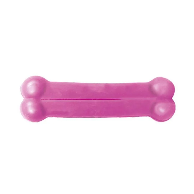 Brinquedo Furacão Pet Osso Plaque Ataque Liso Rosa Para Cães - Tamanho P