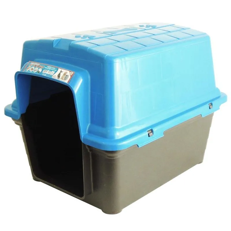 Casa Furacão Pet De Plástico Azul - N 01