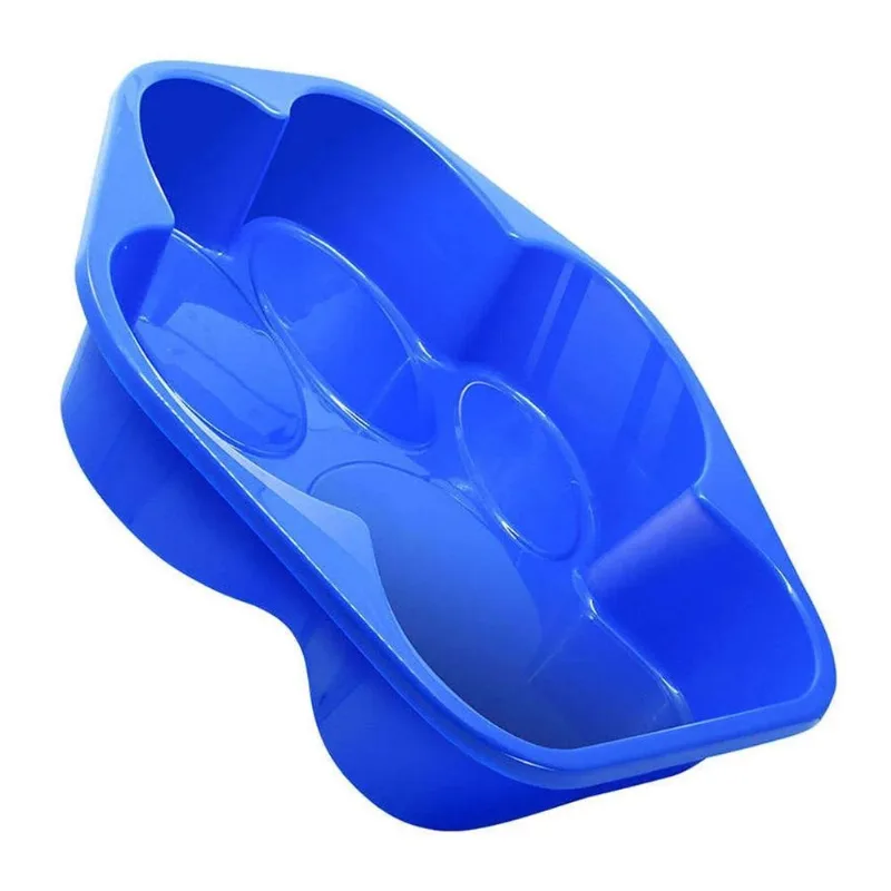 Bandeja Higiênica Gato Cor Azul Formato Pata Furacão Pet