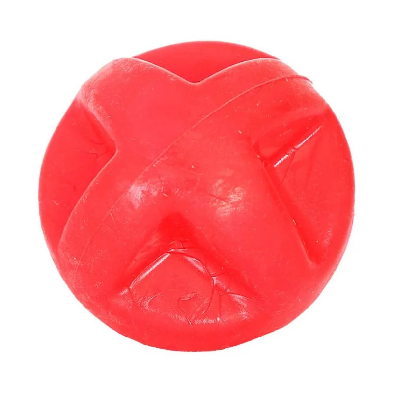 Brinquedo Furacão Pet Bola De Borracha Maciça Superball Vermelho Para Cães - Tamanho P