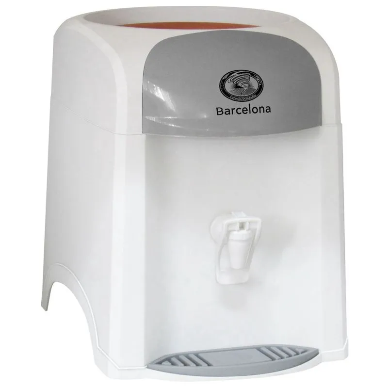 Bebedouro Suporte De Agua Barcelona c/ Cuba De Barro - Branco