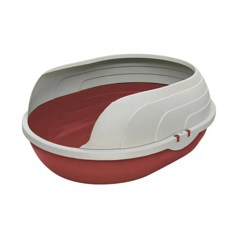 Bandeja Higiênica Furacão Pet Com Arco Para Gato Prime Vermelha