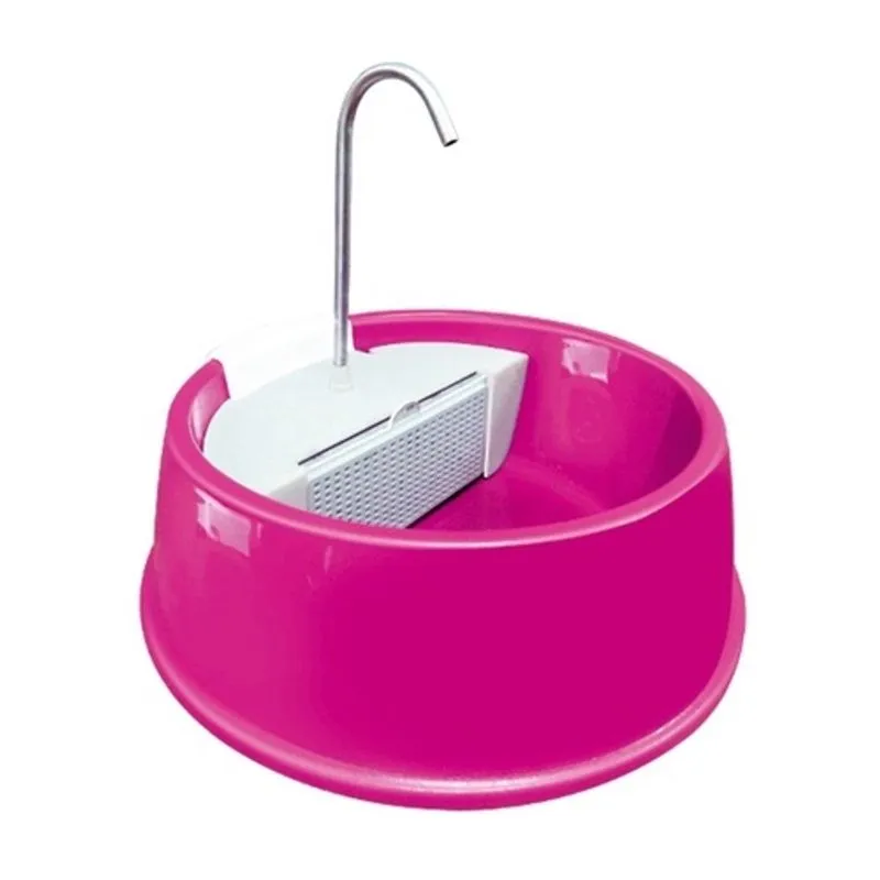 Bebedouro Automático Joy para cães e gatos Rosa 110v Furacão Pet