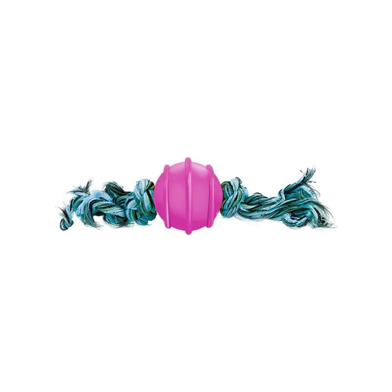 Bola Macica 50 Mm - Corda De 2 Nos - Rosa - Furacão Pet