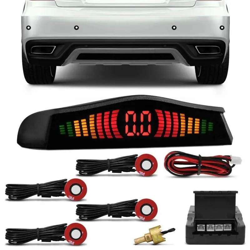 Sensor De Estacionamento 4 Pontos Kx3 Embutir Branco