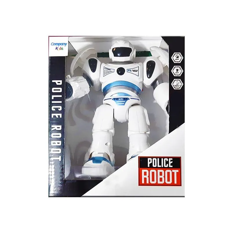 Brinquedo Robô Infantil Lançador De Dardos Movimento Luz Som