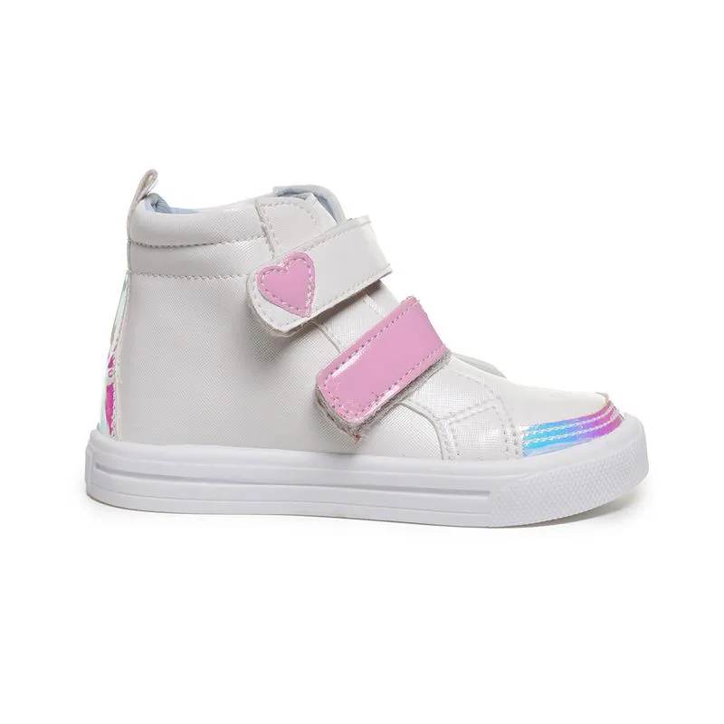 Tênis Cano Médio M Shuz Kids Heart Infantil Branco BRANCO - 20