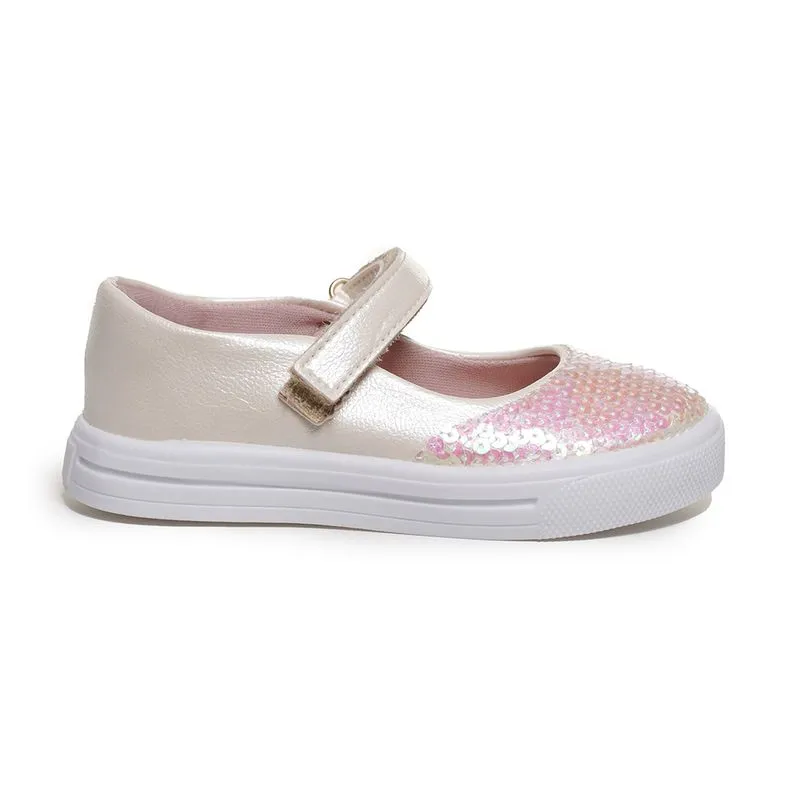 Sapatilha M Shuz Kids Metalic Infantil Branca BRANCO METALIZADO - 24