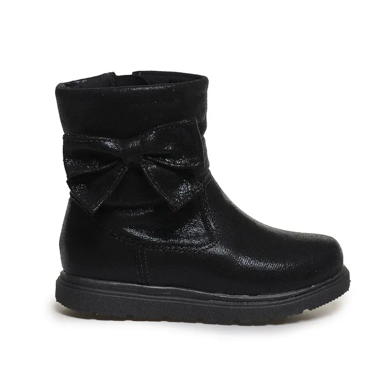 Bota M Shuz Kids Laço Metalizado Infantil Preta PRETO - 24