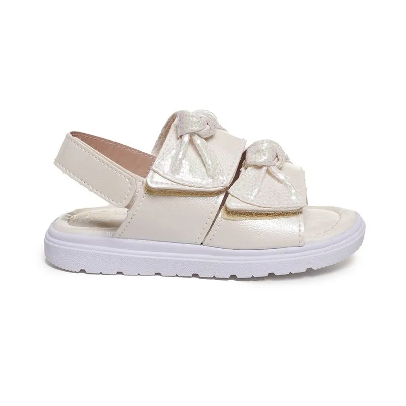 Sandália Papete M Shuz Kids Laço Infantil Branca 25