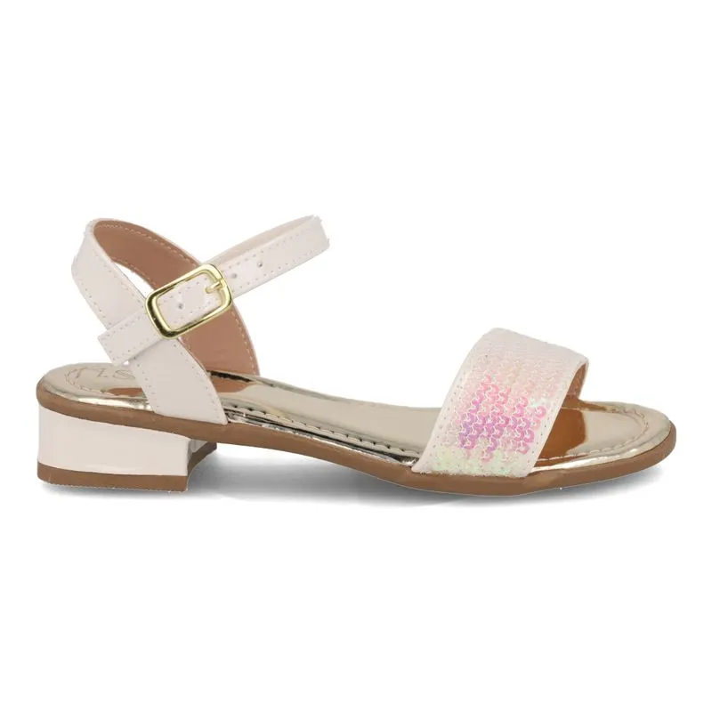 Sandália Casual M Shuz Furta Cor Infantil Off White OFF WHITE - 29