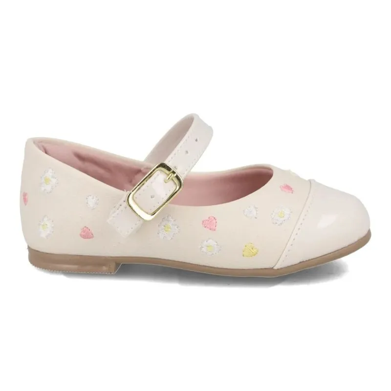 Sapatilha Funfeet Bordado Infantil Branco Off 31