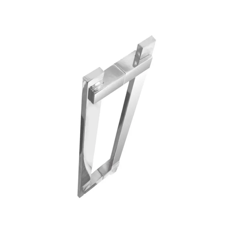 Puxador Para Porta Vidro 40 Cm Escovado 200cl Grego Metal