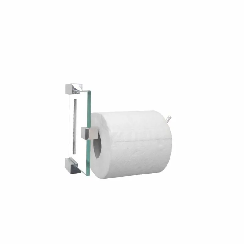 Porta papel higiênico de vidro suporte 704EXA incolor Grego