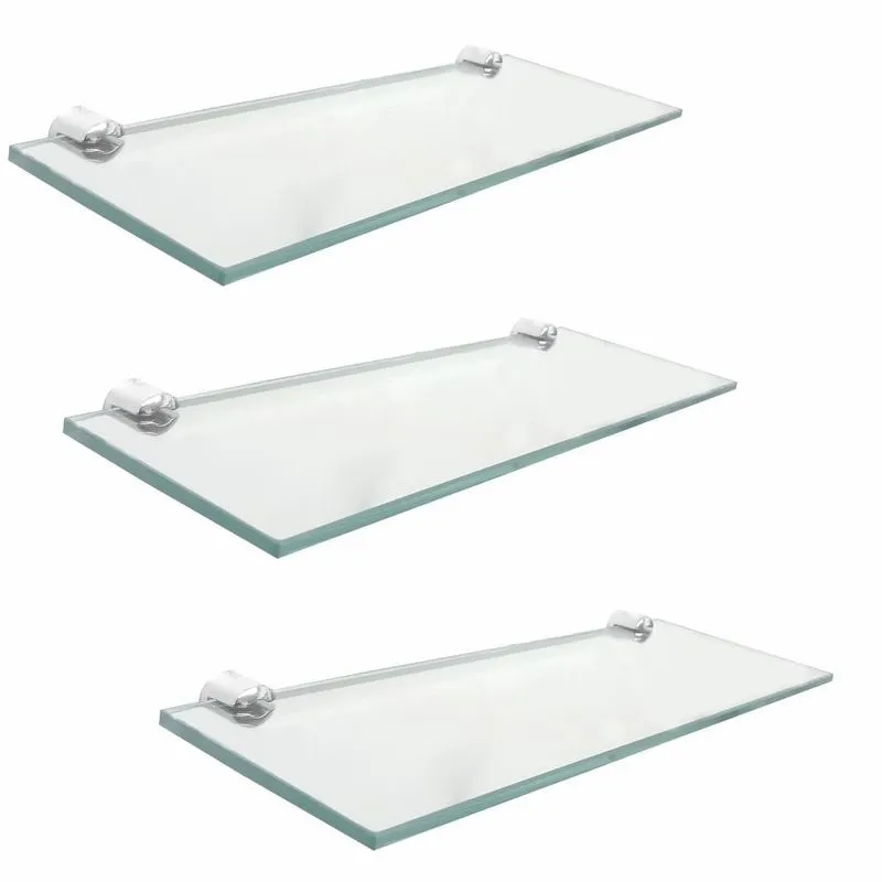 Porta shampoo vidro banheiro kit 3 peças 209RT3 Grego Metal