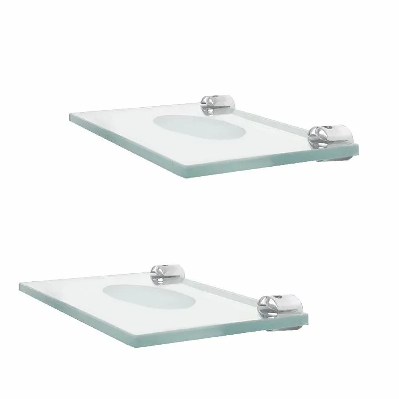 Saboneteira vidro banheiro kit 2 peças 208RT2 Grego Metal