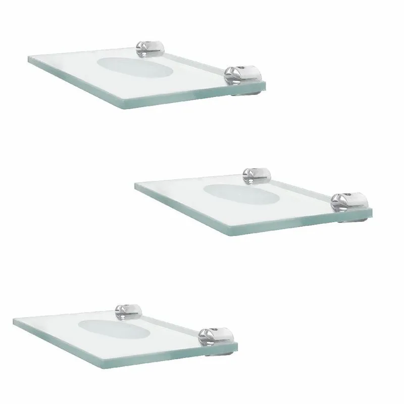 Saboneteira vidro banheiro kit 3 peças 208RT3 Grego Metal