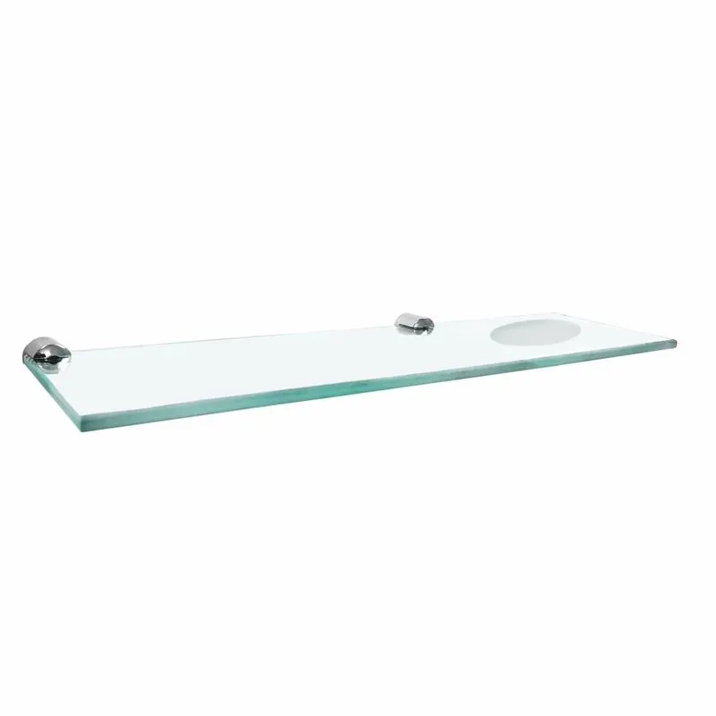 Porta Shampoo Duplo em Vidro Luxo Slim 514LSA Grego Metal