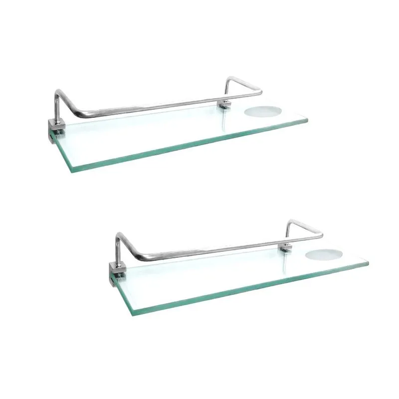 Prateleira Dupla com Proteção Kit 2 Peças Prátika 815PK2 Grego Metal