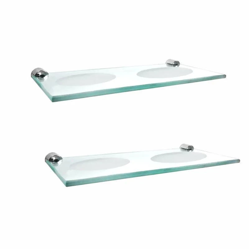 Saboneteira Dupla em Vidro Kit 2 Peças Slim 519LS2 Grego Metal