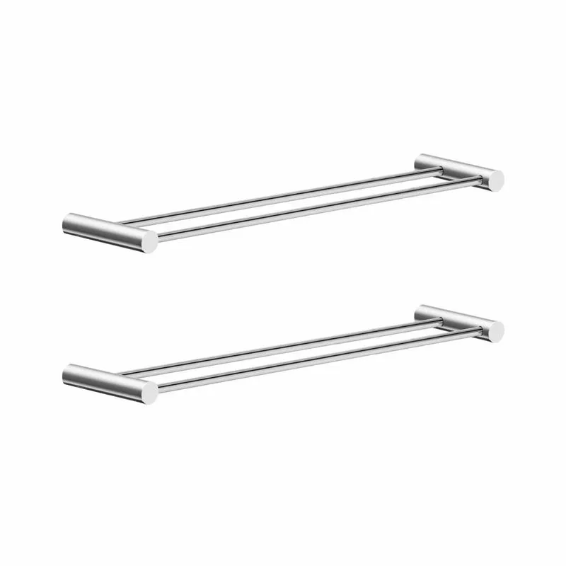 Porta Toalha Duplo 42cm Grego Metal (kit 2peças) Modelo Orion