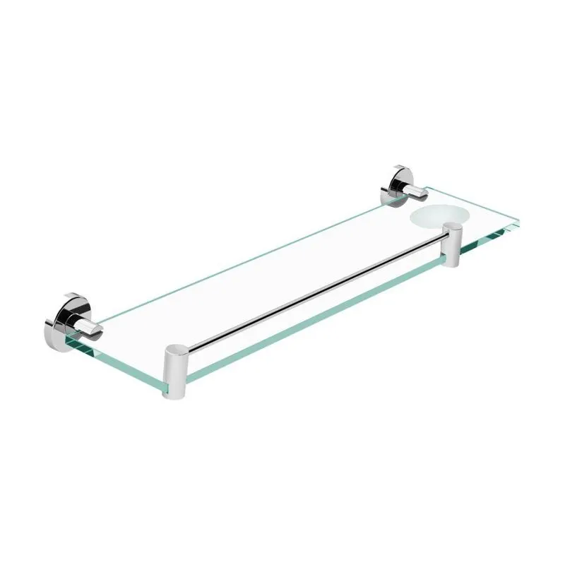 Porta Shampoo Duplo Proteção Athenas Inox E Metal Prata Alto