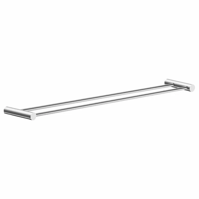 Porta Toalhas Duplo Para Banheiro Orion 72cm Grego Metal
