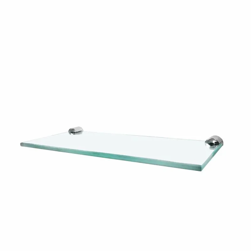 Prateleira Reta em Vidro Luxo Slim 520LS Grego Metal