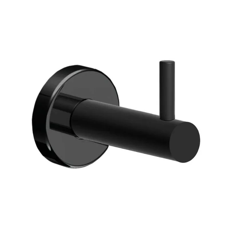 Cabide Gancho Para Banheiro Preto Fosco Atenas Grego Metal