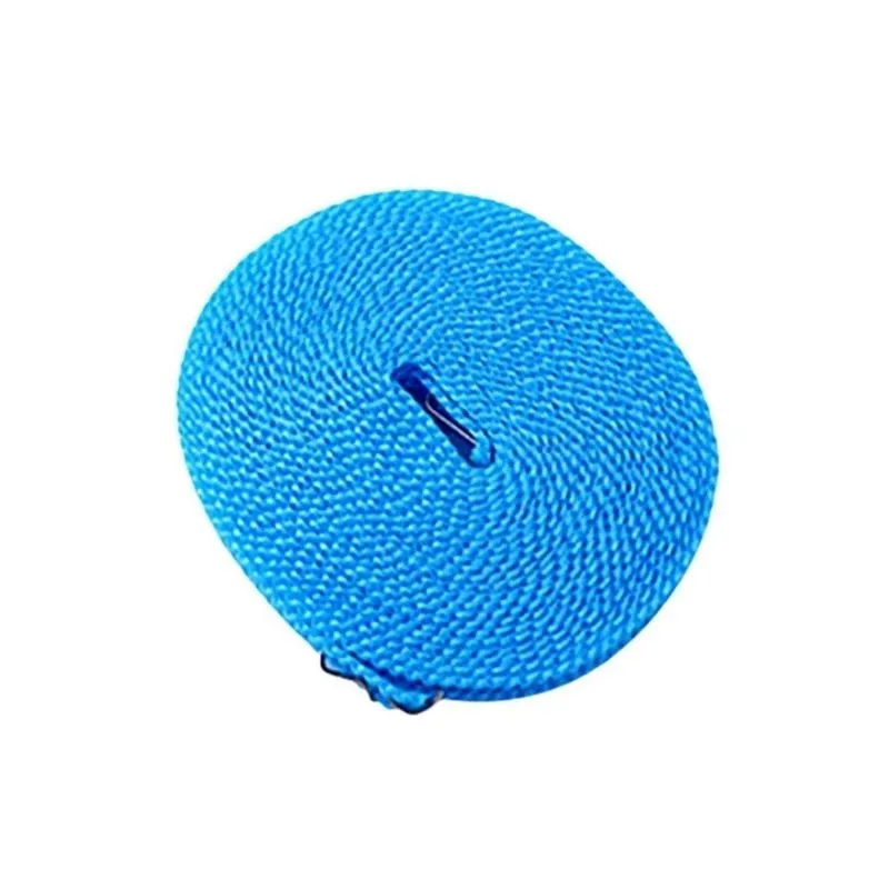 Corda De Varal Antiderrapante Cabides Ajustável 5mts Azul