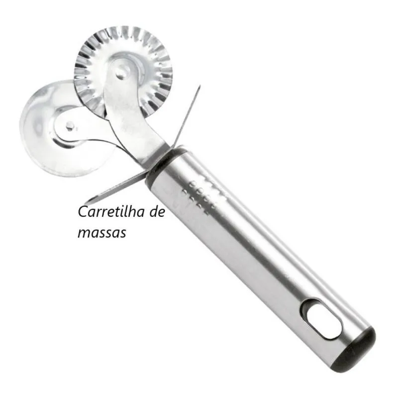 Cortador De Massas Pizza Carretilha Dupla16cm Briwax MJ-K8980
