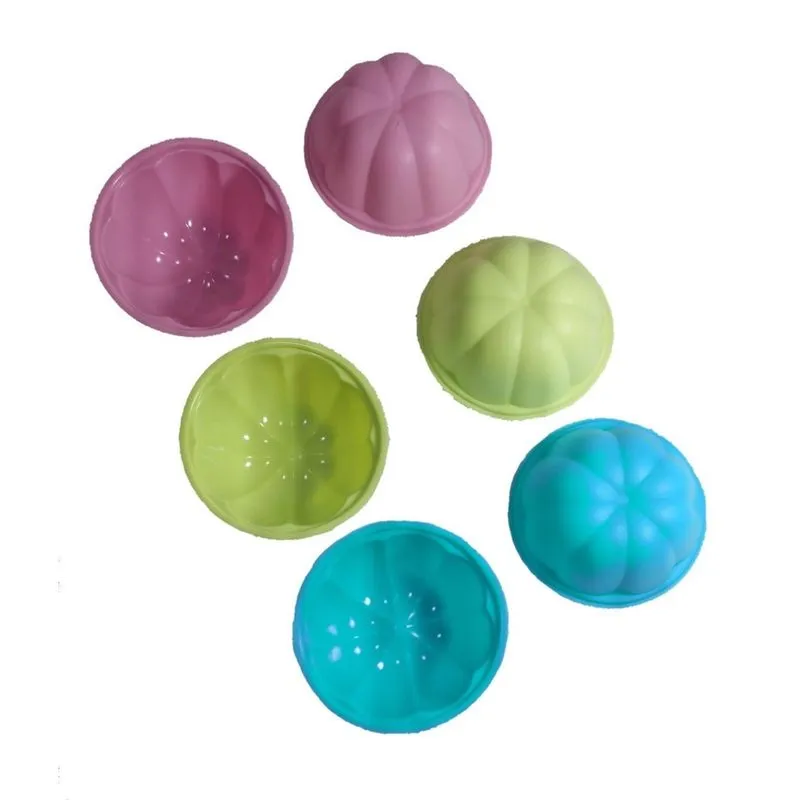 Kit 6 Forminhas Decorada Silicone Cupcake Muffim Mini Bolo D