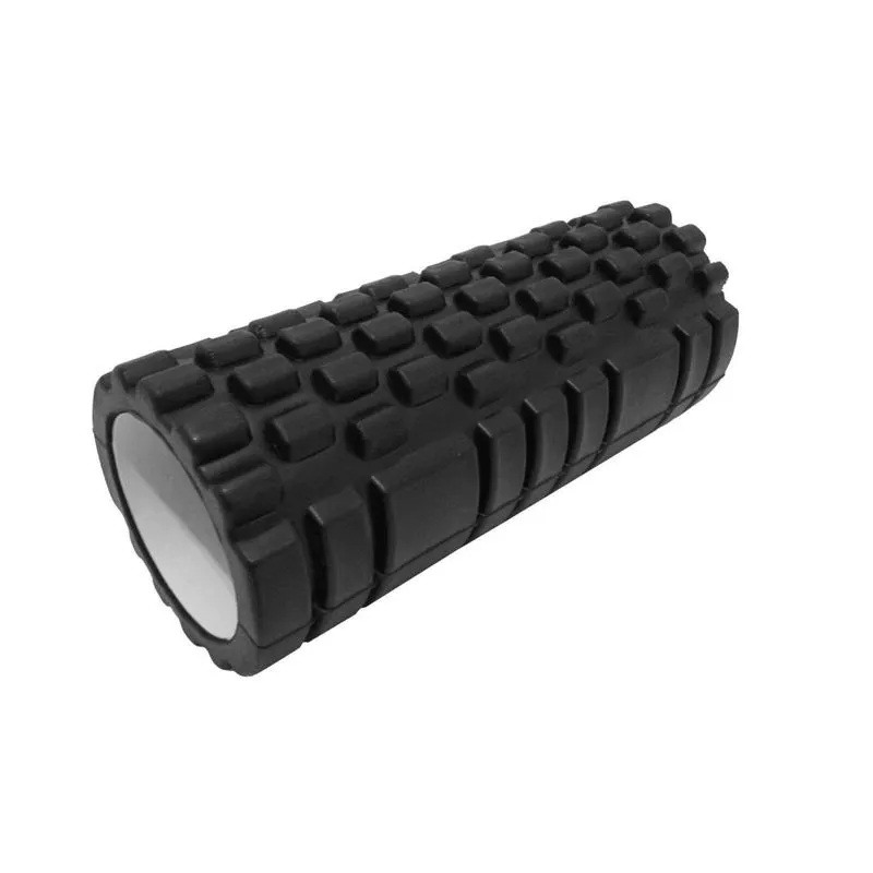 Rolo Massagem Liberação Miofascial Foam Roller Pilates Preto