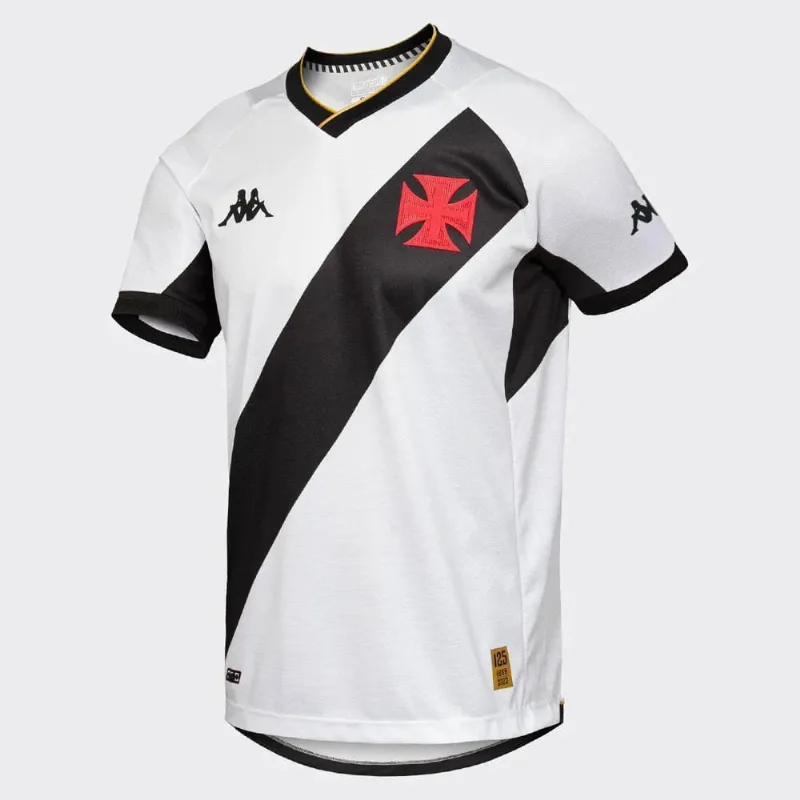 Camisa Oficial Do Vasco Da Gama Nº2 Branco 2023-infantil