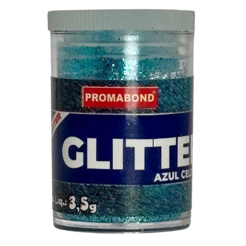 Glitter Azul Celeste 3,5g Poliéster