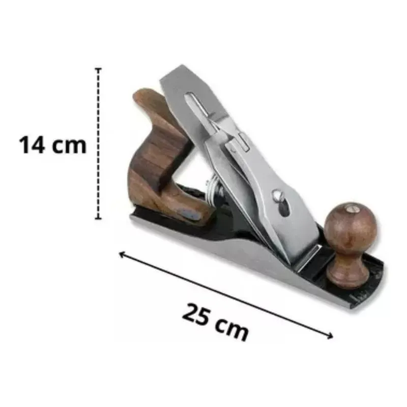 3x Plaina Profissional 245mm N4 6906 Cabo De Madeira Starfe