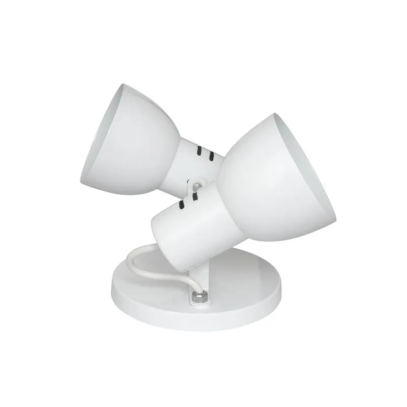 Spot Duplo Flex Alumínio Articulável Branco