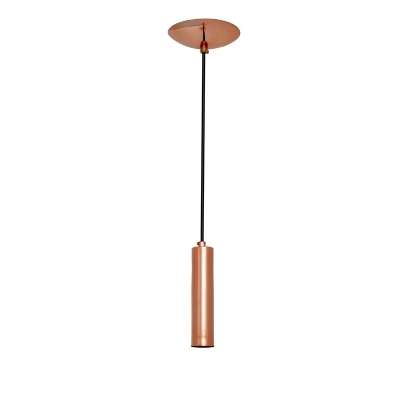 Pendente Tubular Cobre