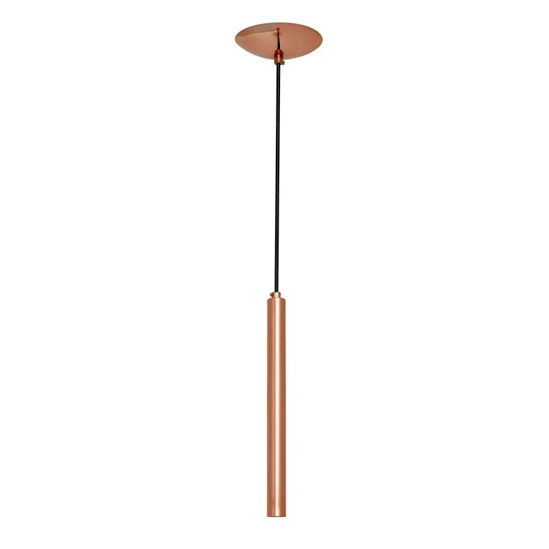 Pendente Tubular 40cm Cobre